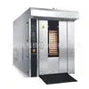 Horno Rotatorio Eléctrico Vertical de 32 Platos con Cámara de Combustión, Horno Rotatorio de Aire Caliente de Acero Inoxidable 304, Parrilla de Aire Caliente a Gas Estilo Europeo