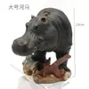 Tanque de Peixes Transfronteiriço Hipopótamo Soltando Bolhas Uau Bomba de Oxigênio Hipopótamo Tanque de Peixes Pneumático Decoração de Paisagismo Ornamentos de Aquário