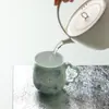 Taza de Cerámica Fresca Ino Kaisong, Colmillo Blanco Yingzhan Pintado a Mano, Taza de Té Portátil, Alto Valor Estético, Adecuada para Uso en Casa y Oficina