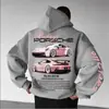 Sudadera con capucha Street Pink Sports Car Street Unisex Oversized 2025
