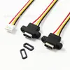 Conector Fêmea Tipo-C 90 Graus com Orelhas 4P Ph2.0 Cabo 24Awg Fonte de Alimentação Externa Porta de Carregamento de Dispositivo Portátil