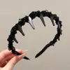 Diadema Ondulada Marrón para Mujer, Uso Diario, Antideslizante, con Dientes, para Lavarse la Cara, Accesorio para el Cabello