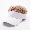 Nueva Peluca Gorra de Béisbol Hip Hop Divertida Integrada para Exteriores Ala Ancha Pico de Pato Sombrero para el Sol Sudeste Asiático Artículo Caliente Transfronterizo