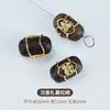 Pulsera de Madera de Agar Natural con Bolsa de Cuentas Barriles de Oro de 24K Hecha a Mano DIY Pulsera Wenwan Cuentas Espaciadoras para Pulsera Colgante Al por Mayor