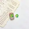 Nova Guirlanda Colorida Transfronteiriça Acessórios de Unhas DIY Flores de Gelo Transparentes Capa de Celular Brincos Acessórios de Cabelo
