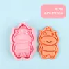 Molde para Galletas de Caricatura de Capibara, Molde para Galletas Impreso Simulado, Molde para Galletas 3D Estéreo Cortado a Presión, Herramienta para Hornear