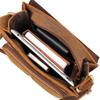 Bolso bandolera de gran capacidad de cuero genuino vintage, nicho simple, cuero Crazy Horse, bolso para hombre al por mayor, bolso de hombro de cuero vacuno para hombre, para hombre