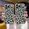 Funda para Teléfono Móvil Estampado de Leopardo Negro 18Pm Iphone16 Exportación Más Vendida Anti-Caídas Transparente Apple 17 Carcasa Blanda Cubierta Protectora