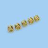 Cuentas vintage de aleación plata Xizang de 6 mm con corona pequeña y agujero grande, cuentas para extensiones de cabello de trenza sucia, accesorios de joyería con cuentas para pulsera DIY