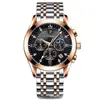 Reloj Luminoso Impermeable para Hombre Poedagar Estilo Coreano Estudiante Tendencia Reloj de Cuarzo con Correa de Cuero Dropshipping