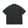 Trs Serie Tendencia Japonesa 26Ss Camisa Polo Piqué Capa de Aire Fresco Corte Holgado Camiseta de Manga Corta para Hombres y Mujeres