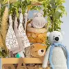 Cesta Multifuncional de Madera para Ropa y Juguetes del Bebé en Casa, Perchero Simple, Estante de Almacenamiento para Muñecas y Artículos Varios