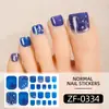 Zhengxiang Adesivos Impermeáveis para Unha do Pé Adesivos para Unha do Pé Imitação de Diamante Padrão Mármore Tingimento Halo Adesivos de Usar no Pé Atacado Transfronteiriço