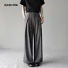 Pantalones Largos Casuales Versátiles de Pierna Recta de Color Sólido con Caída de Gama Alta Estilo Japonés Simples Holgados para Hombre Tendencia de Otoño