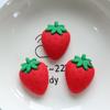 Accesorios de joyería de resina para bricolaje de frutos rojos al por mayor, horquilla de gel crema, cuerda, llavero, material East 6