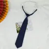 Corbata Sencilla de Color Sólido Estilo Japonés para Mujeres y Hombres, Uniforme Escolar de Pareja, Uniforme de Licenciatura Estilo Universitario
