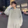Diseño Otoño e Invierno Tejido de Mínk Degradado para Hombres y Mujeres, Chaqueta de Punto Americana de Imitación de Mínk, Relajada y de Alta Gama