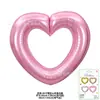 Set de Cartas al por Mayor One Piece Marco de Fotos Recortado en Forma de Corazón de 40 pulgadas Corazón Bebé Cumpleaños Día de San Valentín Corazón de Confesión Globo de Película de Aluminio