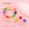 Cuentas Acrílicas con Diseño de Huella de Garra con Goteo de Aceite, Pulsera DIY, Ligas para el Cabello de Niños, Cadenas para Teléfono, Materiales de Cuentas Sueltas para Collares
