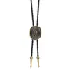Sombreros Vaqueros Retro Europeos y Americanos, Sombreros de Jazz, Cadenas Largas para Suéter con Cuerda de Cuero, Colgantes de Corbata Bolo al por Mayor