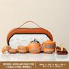 Bule de Chá Cerâmico de Alta Qualidade, Copo Rápido para Carro, Conjunto de Chá Kung Fu Personalizado Estilo Chinês Qingshan Yanhe, Atacado Personalizado