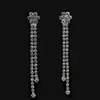 Nuevo Conjunto de Aretes y Collar para Mujer, Cadena Sencilla y Exquisita de Diamante para Clavícula Colgante Cadena Corta para el Cuello Venta Directa de Fábrica N187