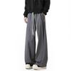Pantalones Scimitar con Cordón Estilo Americano para Hombre Primavera y Otoño Marca de Moda Colgando Pesado Pantalones Deportivos Rectos Pierna Ancha Pantalones Casuales