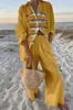 Estilo Nuevo Europeo y Americano Creativo Patrón de Pez Traje Casual Holgado Pantalones Deportivos de Pierna Ancha Conjunto Casual con Temática Oceánica