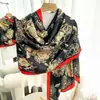 Bufanda Nueva de Seda Simulada, Bufanda Larga de Brocado, Moda Primavera y Otoño, Versátil Chal de Protección Solar de Verano, Turbante