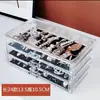 Caja de almacenamiento para horquillas con tapa transparente a prueba de polvo, caja de almacenamiento para accesorios para el cabello, caja de tocador para cintas elásticas para el cabello, caja de almacenamiento de joyería de gran capacidad
