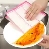 Pano de Prato, Ferramenta de Lavar Louça Específica para Cozinha, Pano de Prato Absorvente, Esponja de Limpeza, Pano de Linho de Limpeza Fácil de Limpar Manchas de Óleo
