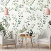 Pegatina de Pared Floral Romántica Autoadhesiva Papel Tapiz Resistente a la Humedad y al Moho Ecológico Lujo Ligero Decorativa para Pared de Dormitorio Armario Renovación