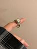 Anillo de Saturno de nicho con diseño de planeta, sentido avanzado, anillo para el dedo índice con apertura ajustable, anillo cruzado de lujo ligero.