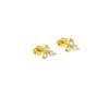 Pendientes de Plata de Ley S925 con Superficie de Flor de Zirconia Triple Europeos y Americanos 2024 Nueva Moda Joyería Simple para Banquetes de Mujer Estilo Ins