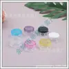Caja hexagonal de crema 5G caja de ungüento caja de crema transparente 5ml caja de sombra de ojos caja de labial caja de brillo labial con glitter