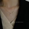 Joyas con Colgante de Moda al por Mayor Cadena para Clavícula Estilo Ins para Mujer, Collar con Lazo y Flor, Joyería de Lujo Ligero que Conserva el Color