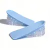 Plantillas Físicas de Silicona de Cinco Capas para Aumentar la Altura, Almohadillas Internas Invisibles Removibles para Aumentar la Altura, Plantillas Medias para Hombres y Mujeres