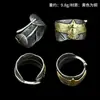 Anillo de Pluma de Plata de Ley S925 al por mayor de fábrica Goro Takahashi, Anillo Ajustable Versátil de Moda Estilo Indio Vintage