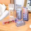 Caja de Almacenamiento, Compartimento Pequeño de Almacenamiento, Caja Portátil para Bastoncillos de Algodón, Caja para Hilo Dental, Almacenamiento de Artículos Pequeños, Caja Organizadora a Prueba de Polvo para Bastoncillos de Algodón
