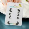 Aço inoxidável Pequeno Orelha Nail terno Pequeno Vento Frio Nicho Design Star Moon Ear Bone Nail Fornecimento Transfronteiriço