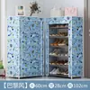 Zapatero multicapa simple para uso doméstico, zapatero de tela económico, ahorra espacio, simple moderno a prueba de polvo, ensamblado para la entrada del dormitorio