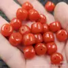 Cuentas Viejas Naranjas Abejas Artificiales Pan de Oro Accesorios para Pulseras y Collares Hechos a Mano