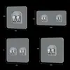 Ganchos Transparentes de Pared para Cocina y Baño Ganchos Adhesivos Fuertes Sin Rastro Accesorios de Parche Sin Clavos Ganchos Transparentes de Almacenamiento