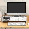 Computadora de Oficina Elevado Escritorio Multifuncional Cajón Estante de Almacenamiento Escritorio Gran Capacidad Estante de Almacenamiento Multicapa