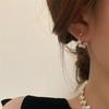 Aretes Retro de Perlas Diseño Nicho Francés Aretes de Temperamento 2025 Nuevo Verano de Moda Más Fácil de Combinar Aretes para Mujer