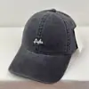 Boné de Baseball Moda Tendência Marca Bordado de Letra Aba Macia Boné de Baseball Feminino Tendência de Rua Casual Circunferência da Cabeça Grande Boné Bico de Pato