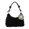 Plisado Gran Capacidad Moda Estilo Coreano Color Sólido Estilo Fresco Correa de Hombro Anudada Bolso Pequeño Mujer 2026 Nuevo Bolso Cruzado Mujer
