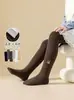 26 Pantimedias Finas de Felpa Otoño Invierno para Niños Pantalones de Capa Base para Niñas Calcetines Gruesos Cepillados de Capa Base para Bebés Pantimedias al por Mayor