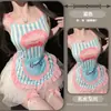 Lingerie Sexy Gato da Noite para Mulheres, Roupa de Empregada Doce e Fofa, Avental de Desejo Puro, Fantasia Sexy QQNY