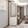 Mampara de Pantalla Sala de Estar Plegable Móvil Estilo Chino Moderno Entrada Sala de Estar Dormitorio Muro Pantalla Madera Maciza Oficina Decoración
